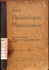 Image of Ilmu Perbandingan Pemerintahan