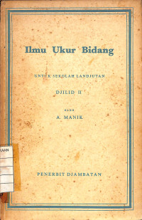 Image of Ilmu Ukur Bidang Djilid 2