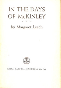 Image of In The Days Of McKinley