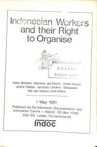 Image of Indonesian Workers and their Right to Organise