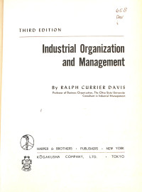 Image of Industrial Organization and Management