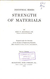 Image of Indutrial Series : Strength of Materials - Second Edition