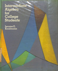 Image of Intermediate Algebra for College Students