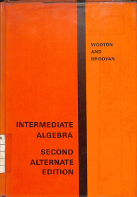 Image of Intermediate Algebra - Second Alternate Edition