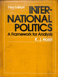 Image of International Politics : A Framework for Analysis - Third Edition