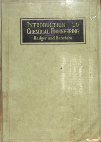 Image of Introduction To Chemical Engineering