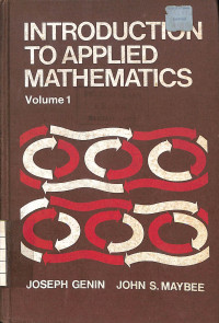 Image of Introduction to Applied Mathematics Volume 1