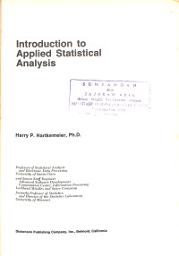 Image of Introduction to Applied Statistical Analysis