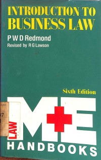 Image of Introduction To Business Law - Sixth Edition