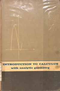 Image of Introduction to Calculus with Analytic Geometry