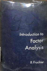 Image of Introduction to Factor Analysis