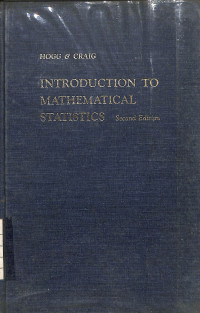 Image of Introduction to Mathematical Statistics - Second Edition