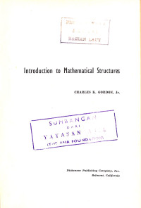 Image of Introduction to Mathematical Structures