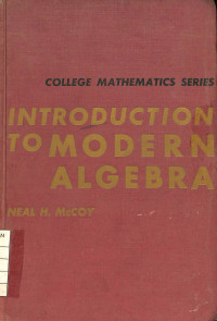 Image of Introduction To Modern Algebra