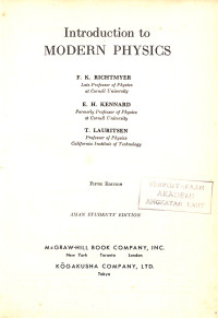 Image of Introduction to Modern Physics