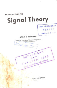 Image of Introduction to Signal Theory