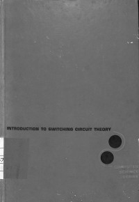 Image of Introduction to Switching Circuit Theory