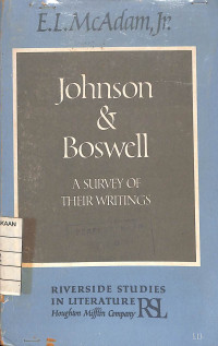 Image of Johnson & Boswell - A Survey Of Their Writings
