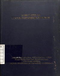 Image of Kamus Istilah Teknik Pertambangan Umum - Edisi III