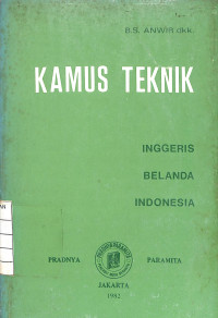 Image of Kamus Teknik : Inggeris , Belanda, Indonesia