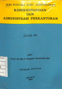 Image of Kesekertarisan Dan Administrasi Perkantoran - Jilid III