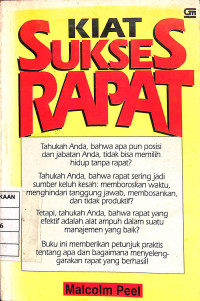 Image of Kiat Sukses Rapat