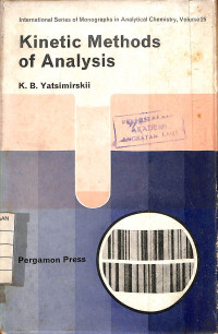 Image of Kinetic Methods of Analysis