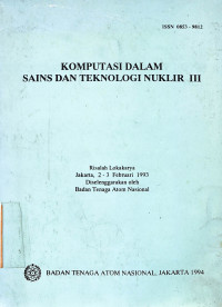 Image of Komputasi Dalam Sains dan Teknologi Nuklir III