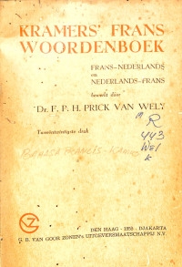 Image of Kramers Frans Woordenboek