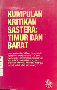 Image of Kumpulan Kritikan Sastera: Timur Dan Barat