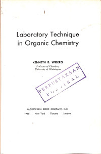Image of Laboratory Technique in Organic Chemistry