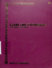 Image of Law Dictionary (The Contemporary) - Second Edition