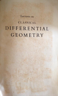 Image of Lectures on Classical Differential Geometry