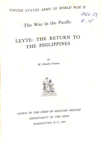 Image of Leyte The Return to The Philippines