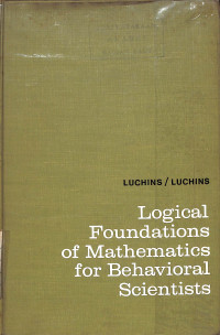 Image of Logical Foundations of Mathematics for Behavioral Scientists