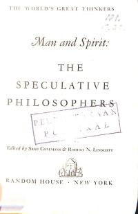 Image of Man and Spirit : The Speculative Philosophers