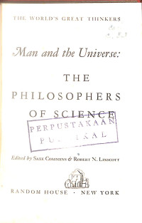 Image of Man and the Universe : The Philosophers of Science