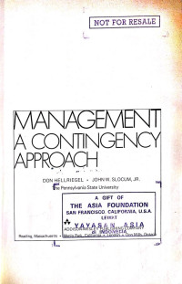 Image of Management A Contingency Approach