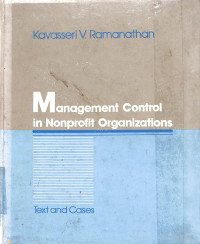 Image of Management Control in Nonprofit Organizations Text and Cases