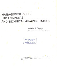 Image of Management Guide For Engineers and Technical Administrators