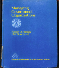 Image of Managing Government Organizations