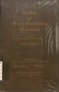 Image of Manual of Water Purification Procedures