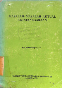 Image of Masalah-masalah Aktual Ketatanegaraan