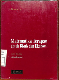 Image of Matematika Terapan untuk Bisnis dan Ekonomi Edisi 2