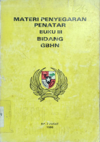 Image of Materi Penyegaran Penatar Buku III Bidang GBHN : BP-7 Pusat 1986
