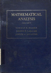 Image of Mathematical Analysis Volume I