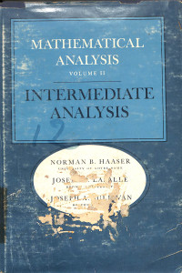 Image of Mathematical Analysis Volume II