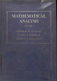 Image of Mathematical Analysis Volume 1