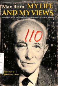 Image of Max Born My Life And My Views