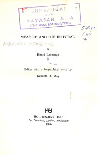 Image of Measure and the Integral
